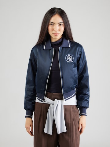 Tommy Jeans Φθινοπωρινό και ανοιξιάτικο μπουφάν 'VARSITY' σε μπλε: μπροστά