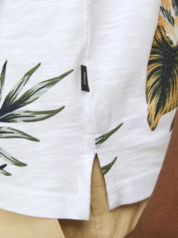 T-Shirt 'Palma' JACK & JONES en blanc