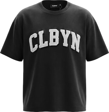 CLBYN® Shirt 'CLBYN® Premium T-Shirt' in Zwart: voorkant