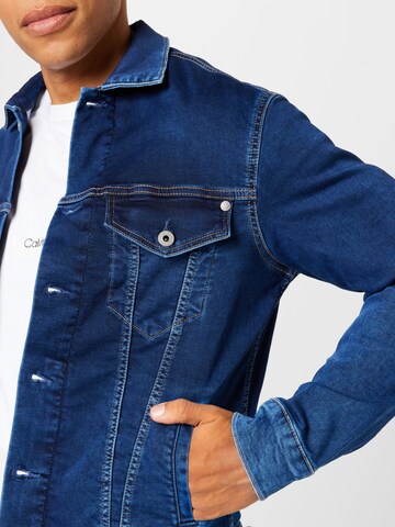 Pepe Jeans Between-Season Jacket 'Pinner' in Blue