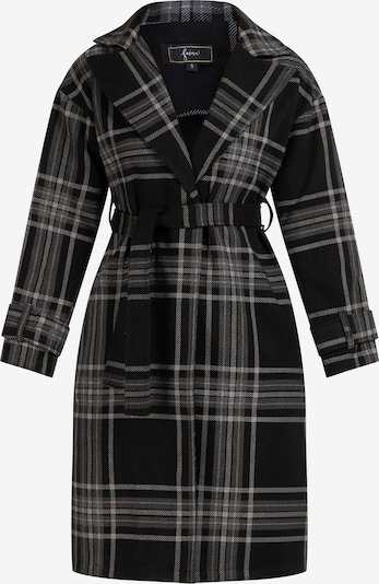 faina Mantel in hellgrau / schwarz, Produktansicht