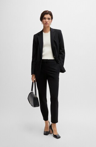 BOSS - Slimfit Pantalón chino 'Tobaluka10' en negro