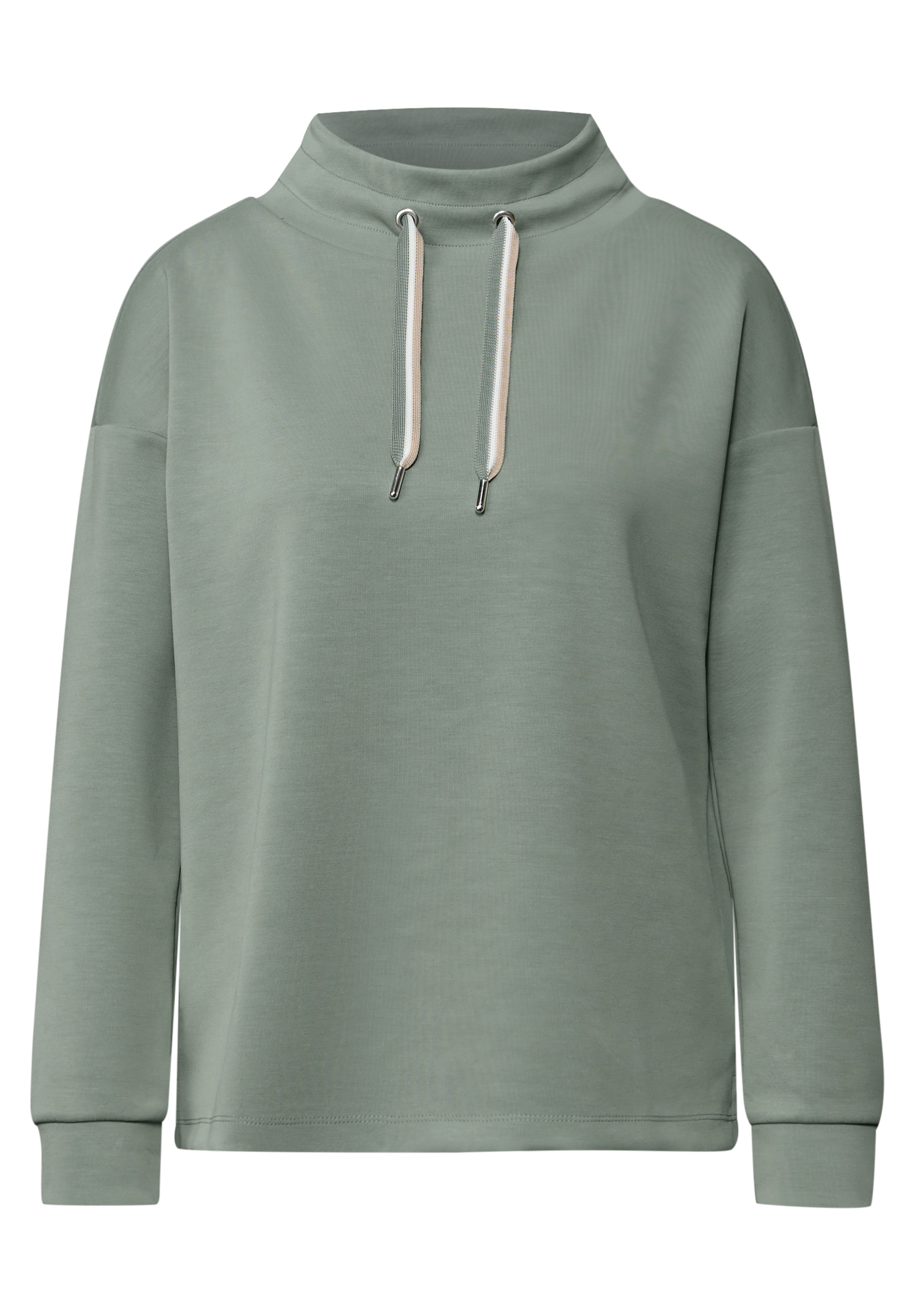 STREET ONE Sweatshirt in Grün: Vorderseite