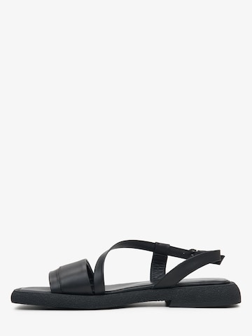 Estro Sandal '54-750' i svart: framsida