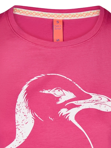 salzhaut Shirt 'Abbeldwatsch' in Pink