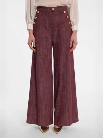 évasé Pantalon 'Endyria' Ana Alcazar en violet : devant