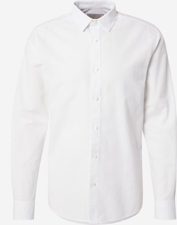 Only & Sons Slim fit Button Up Shirt 'ONSCANTLEY' in White: front