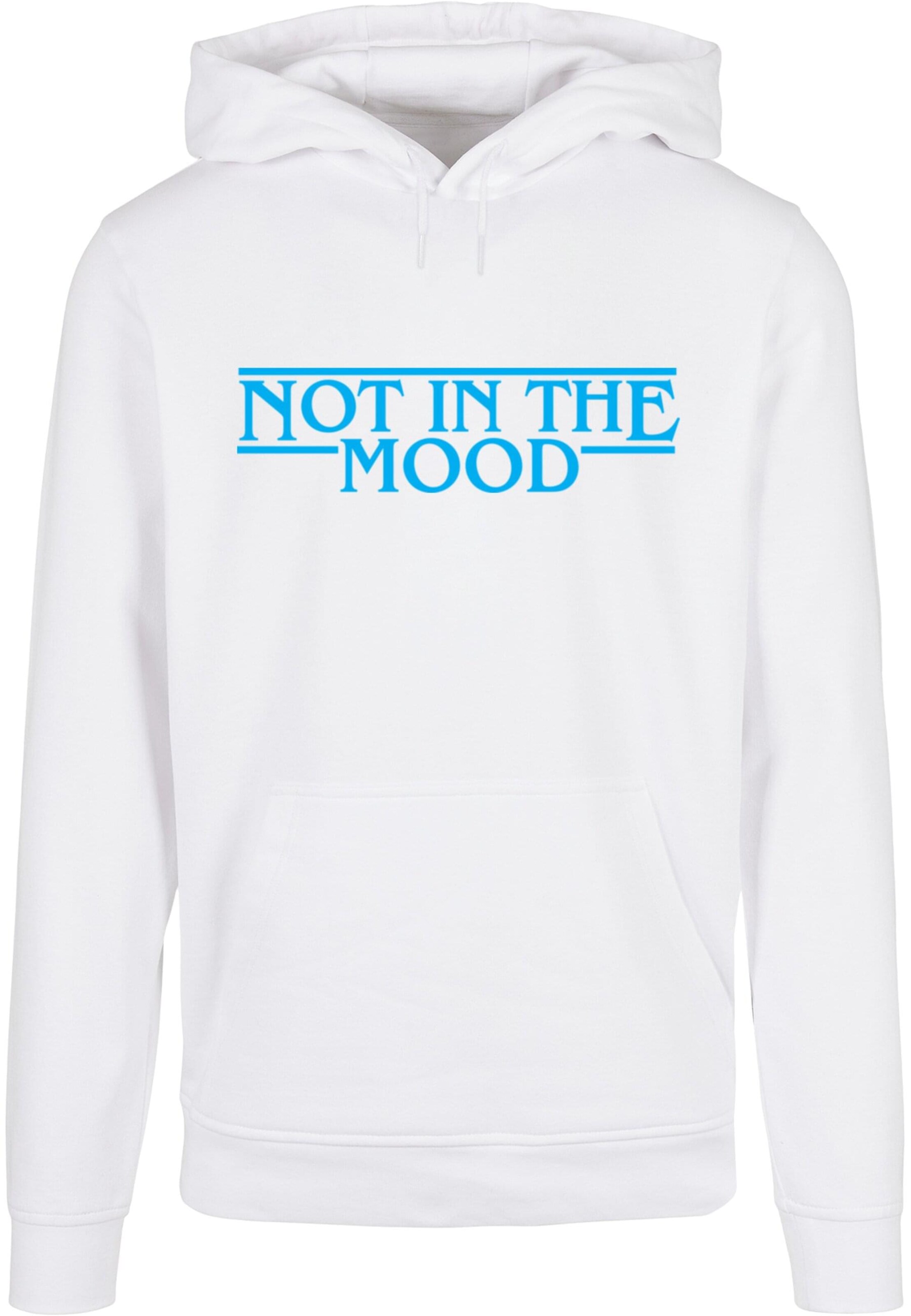Merchcode Sweatshirt 'NITM - Stranger Mood' in Weiß: Vorderseite