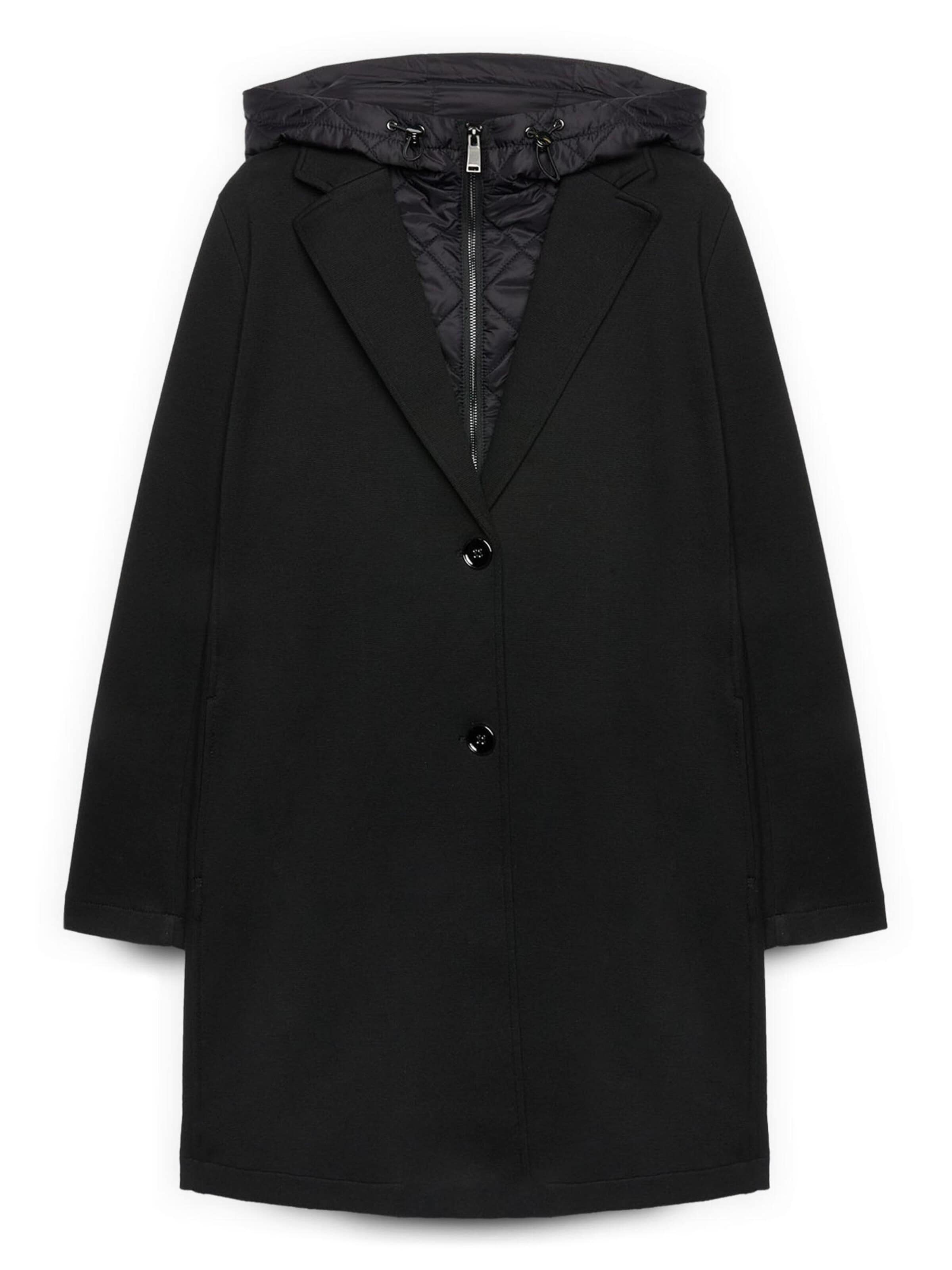 Cappotto invernale di Fiorella Rubino in nero: frontale