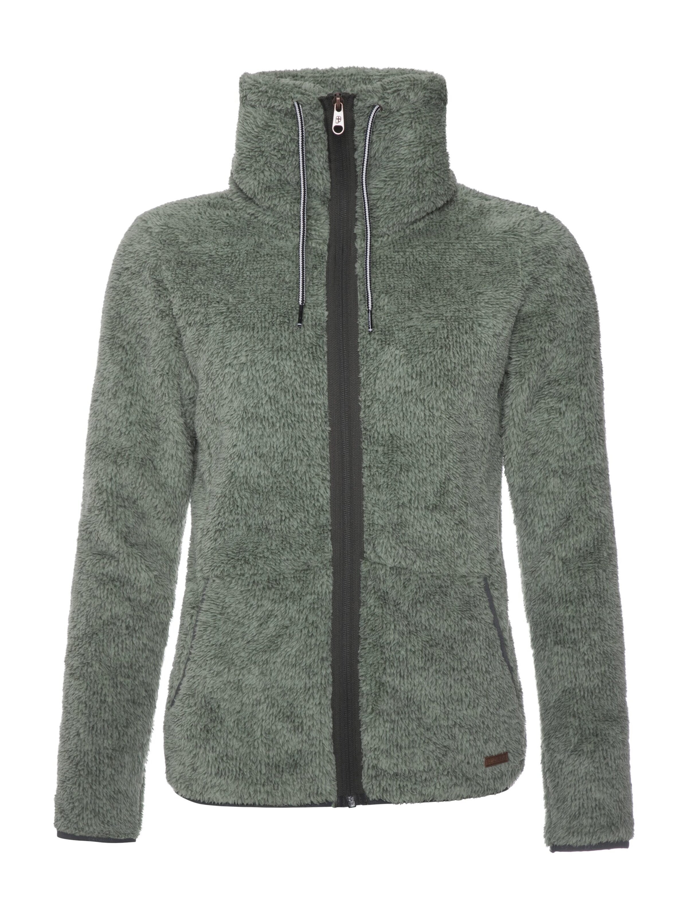 PROTEST Fleecejacke 'RIRI'‌‌‌ in Grün: Vorderseite