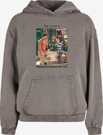 ABSOLUTE CULT Sweatshirt 'Friends - Happy Christmas Eve Eve' in Grijs: voorkant