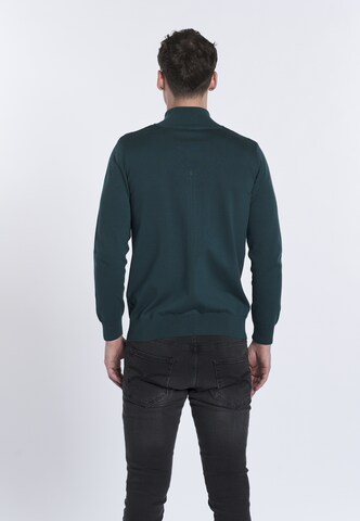 DENIM CULTURE Knit cardigan 'LEOPOLDO' in Green