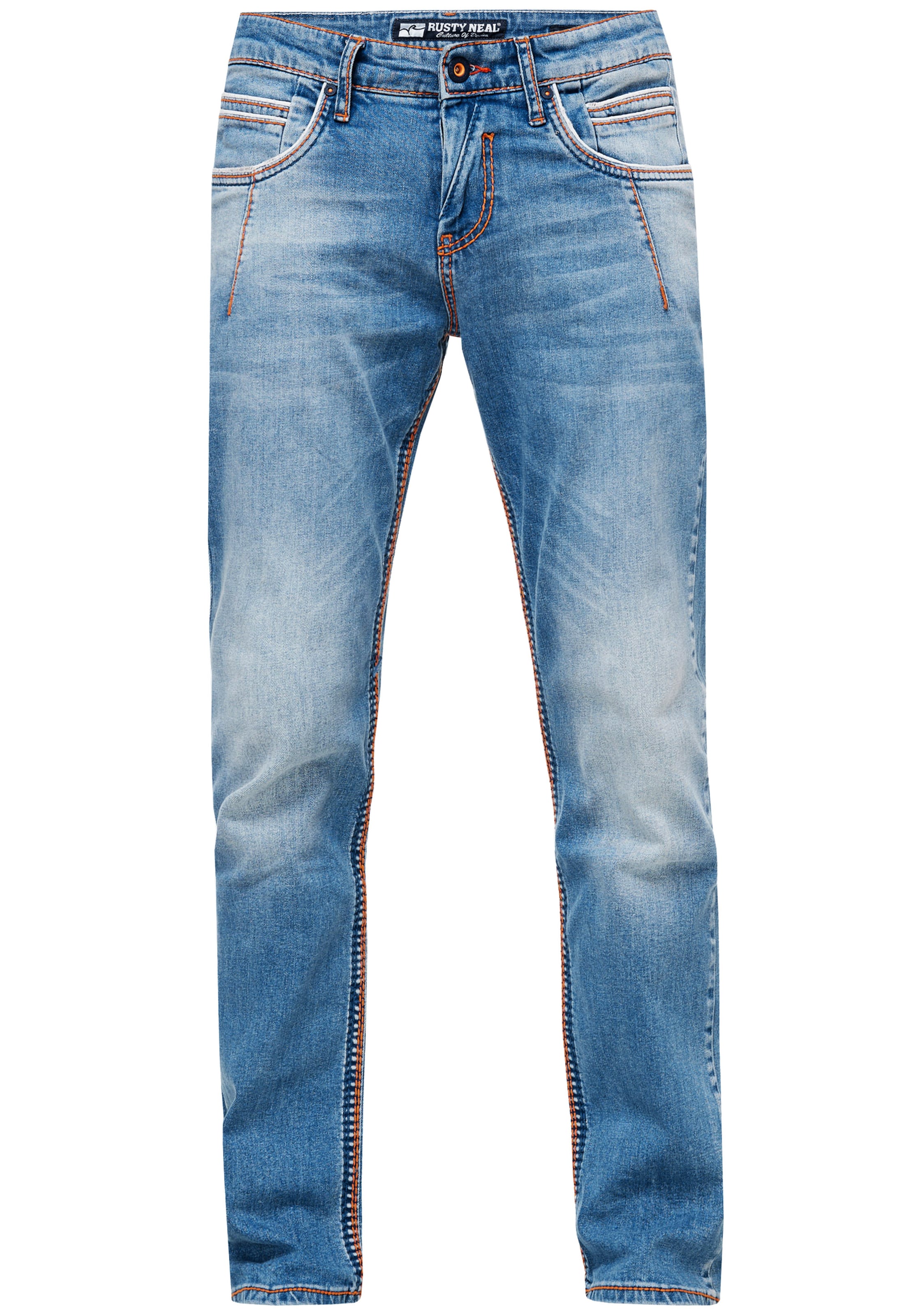 Rusty Neal Regular Jeans in Blauw: voorkant