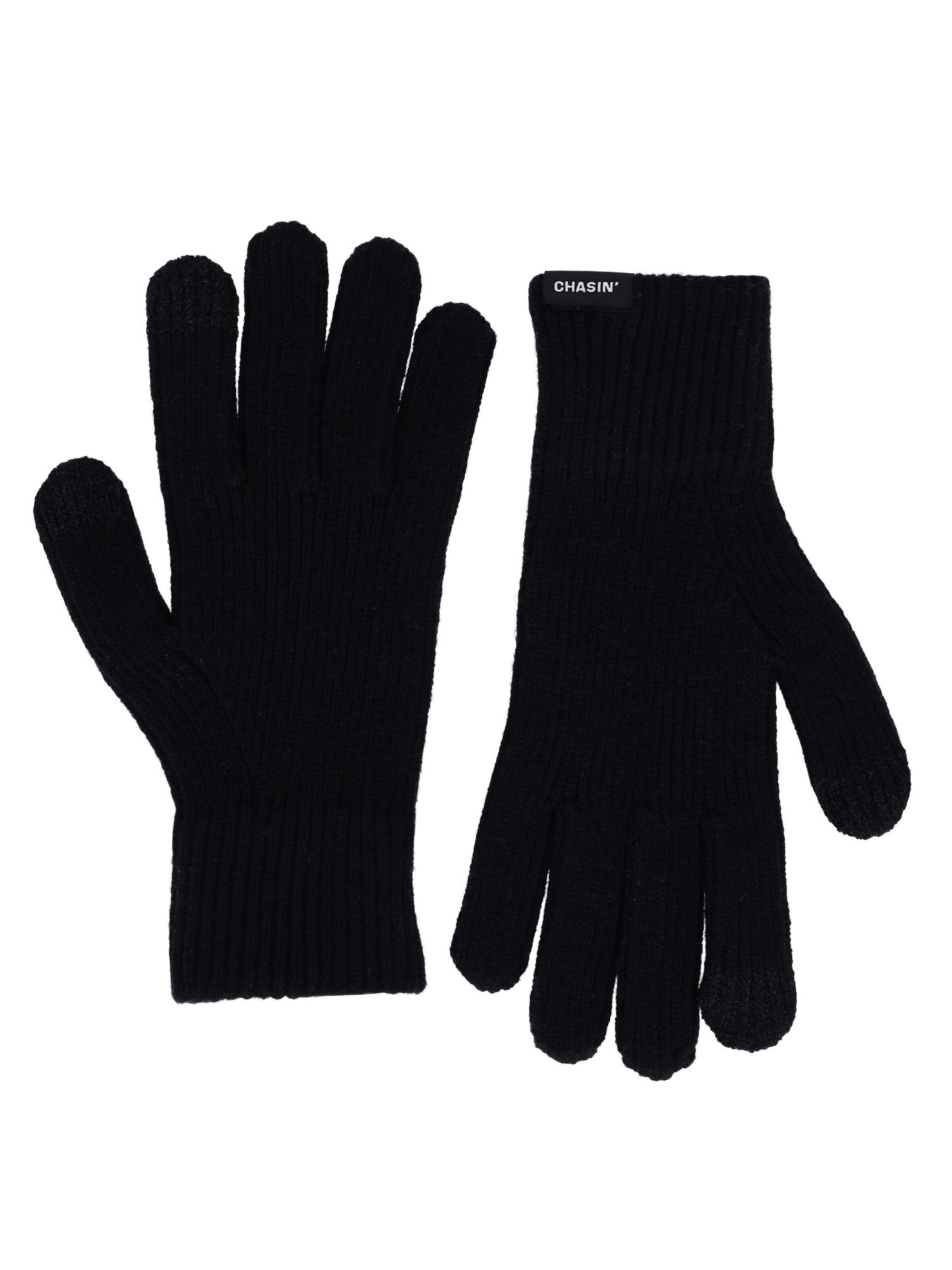 CHASIN' Fingerhandschuhe 'Stubai' in Schwarz: Vorderseite