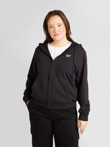 Reebok Sweatjakke i sort: forside