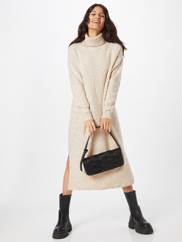 SISTERS POINT Knit dress 'LUI-DR' in Beige