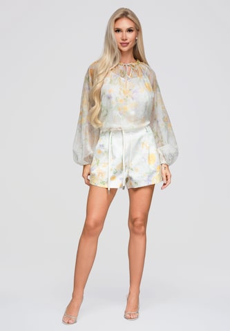 Ombre Regular Trousers in Yellow: front