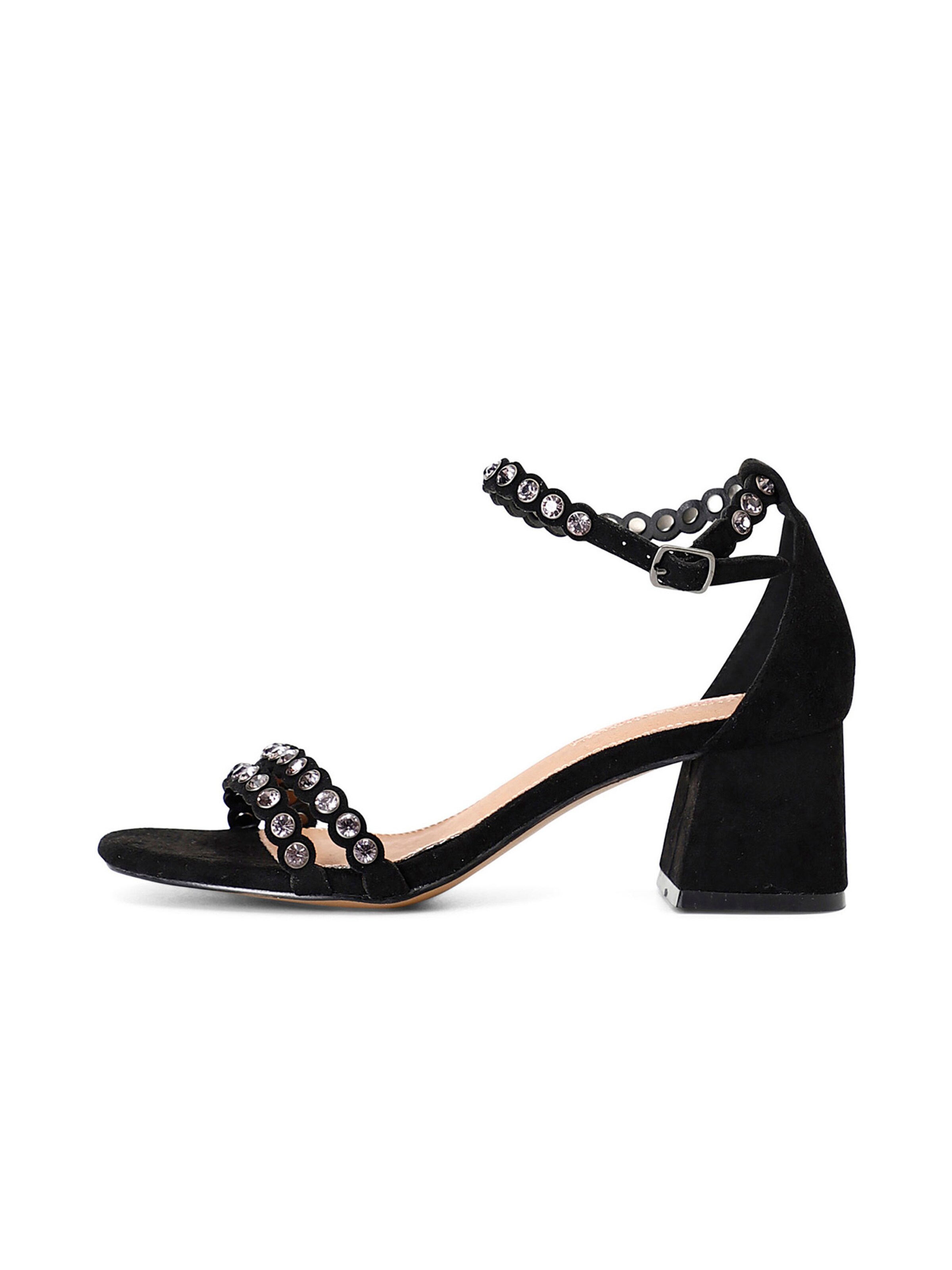 Sandalo di CAFè NOIR in nero: frontale