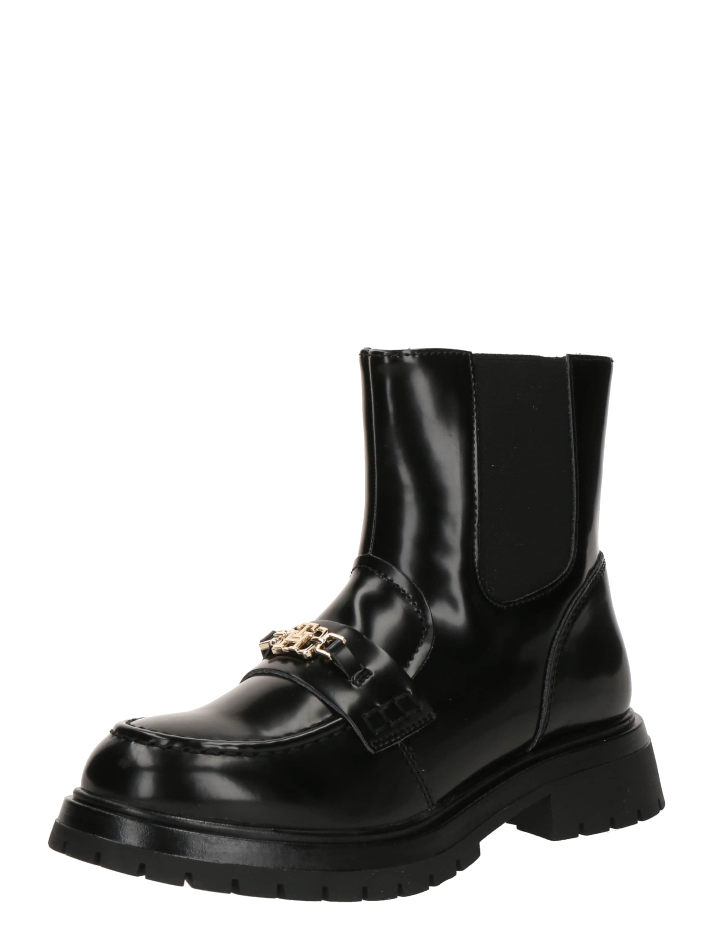 TOMMY HILFIGER Ботуши 'Ashlyn' в черно: отпред