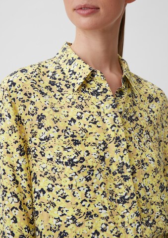 Camicia da donna di comma casual identity in giallo