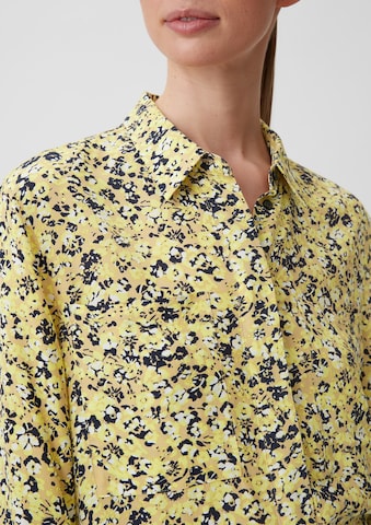 Camicia da donna di comma casual identity in giallo