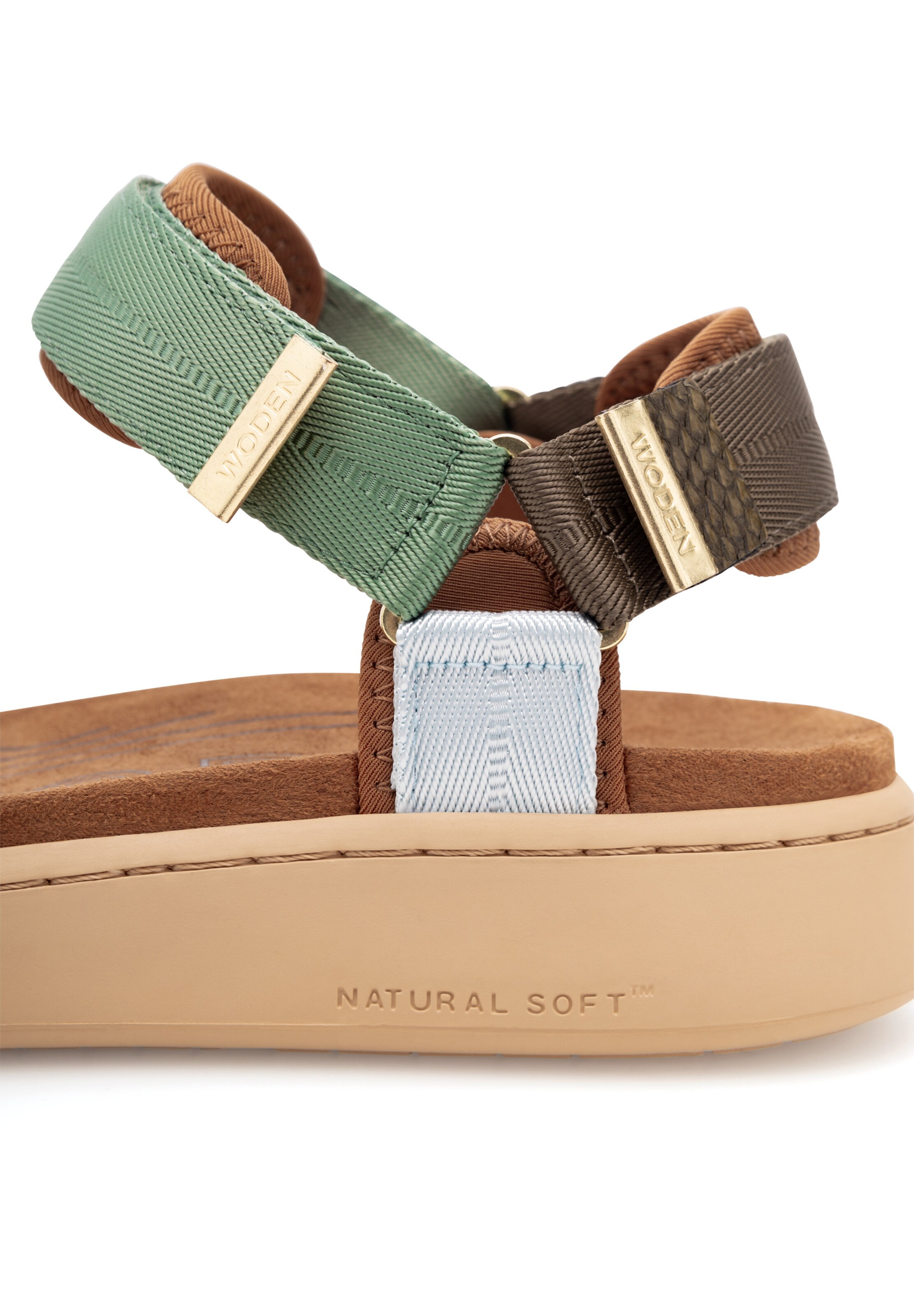 WODEN Sandale 'Line' in Grün