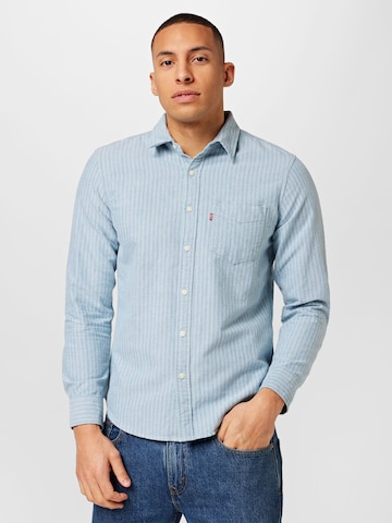 LEVI'S ® Regular fit Button Up Shirt 'Sunset 1 Pocket Standard' in Blue: front