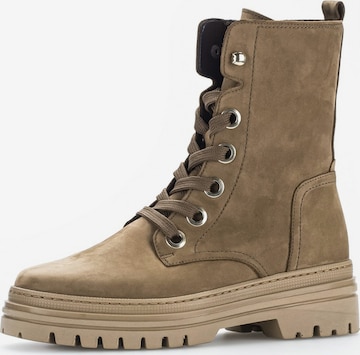GABOR Lace-Up Ankle Boots in Brown: front
