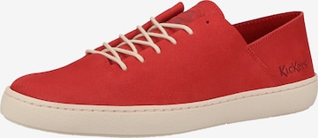 KICKERS Athletic Lace-Up Shoes in Red: front