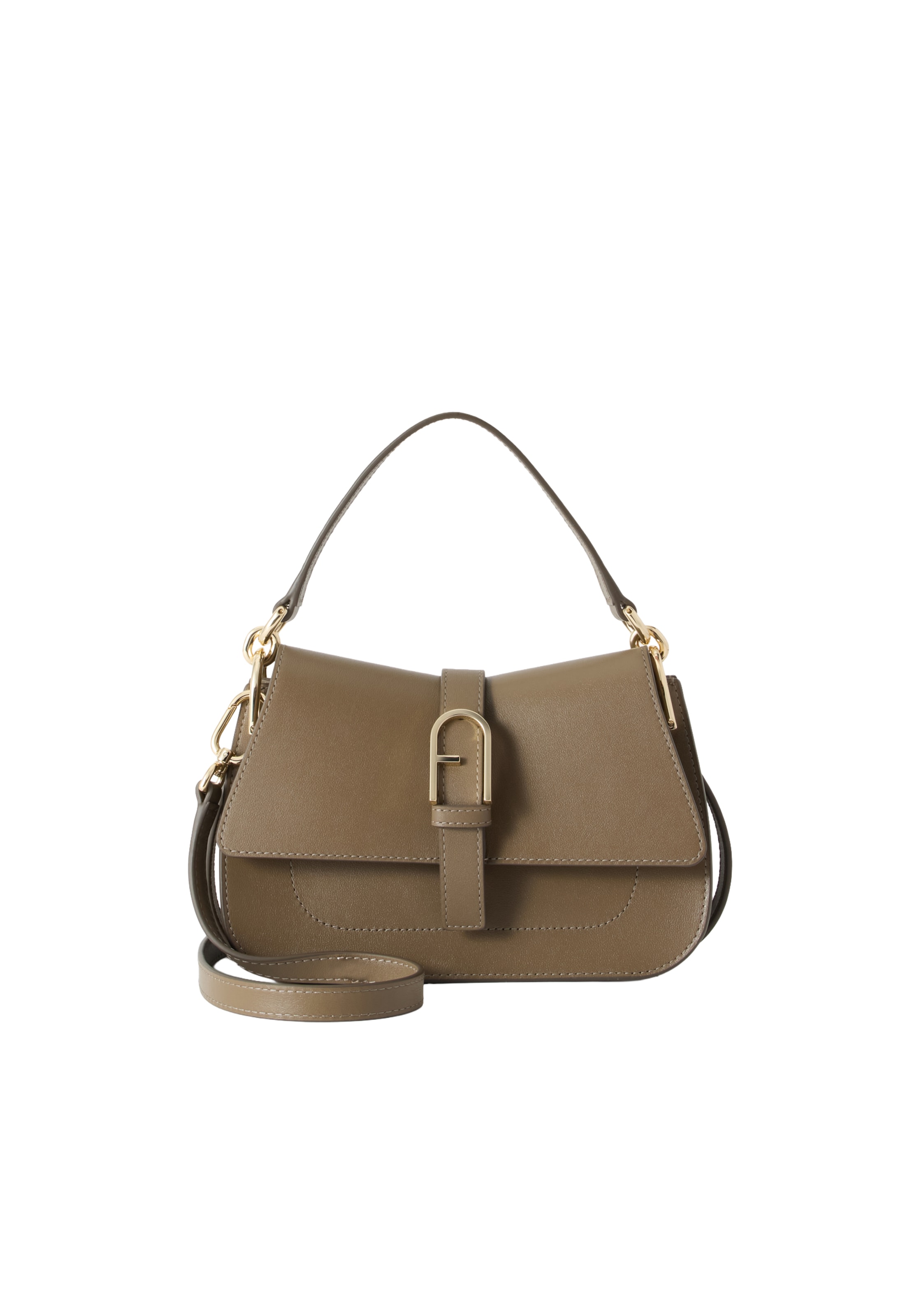 FURLA Τσάντα χειρός 'FLOW MINI' σε γκρι: μπροστά