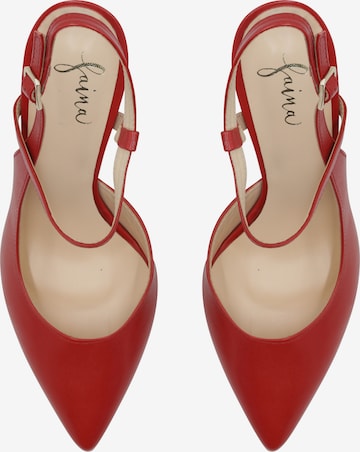faina Slingback Pumps in Red