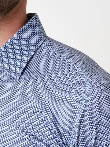 DESOTO Slim fit Button Up Shirt in Blue