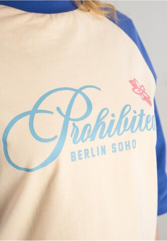 T-Shirt Prohibited en bleu