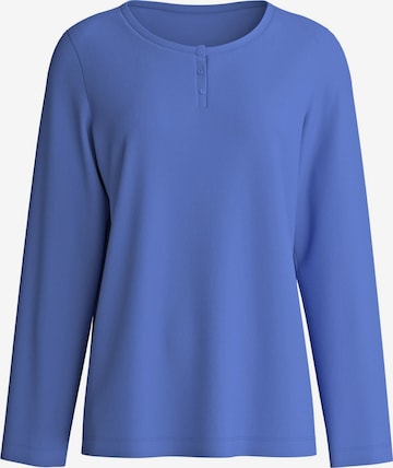 Camicia da notte 'Sleep Over M&M' di CALIDA in blu: frontale