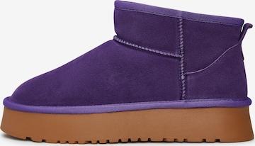 CESARE GASPARI Snow Boots in Purple: front