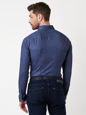 DESOTO Slim fit Button Up Shirt in Blue