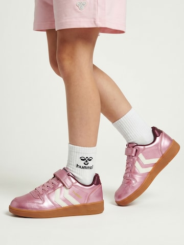Baskets Hummel en rose : devant