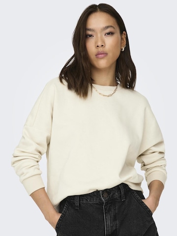 Sweat-shirt ONLY en blanc : devant