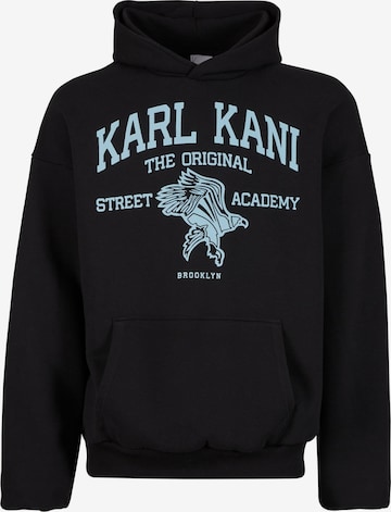 Karl KaniSweater majica 'Street Academy' - crna boja: prednji dio