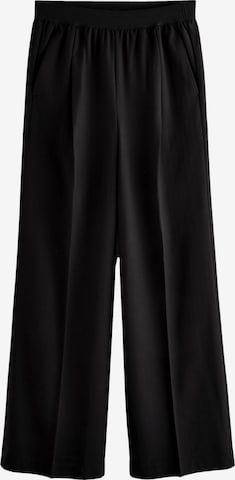 NextWide Leg/ Široke nogavice Hlače s naborima - crna boja: prednji dio