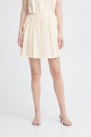 ICHI - Falda 'ICHElvias' en beige: frente