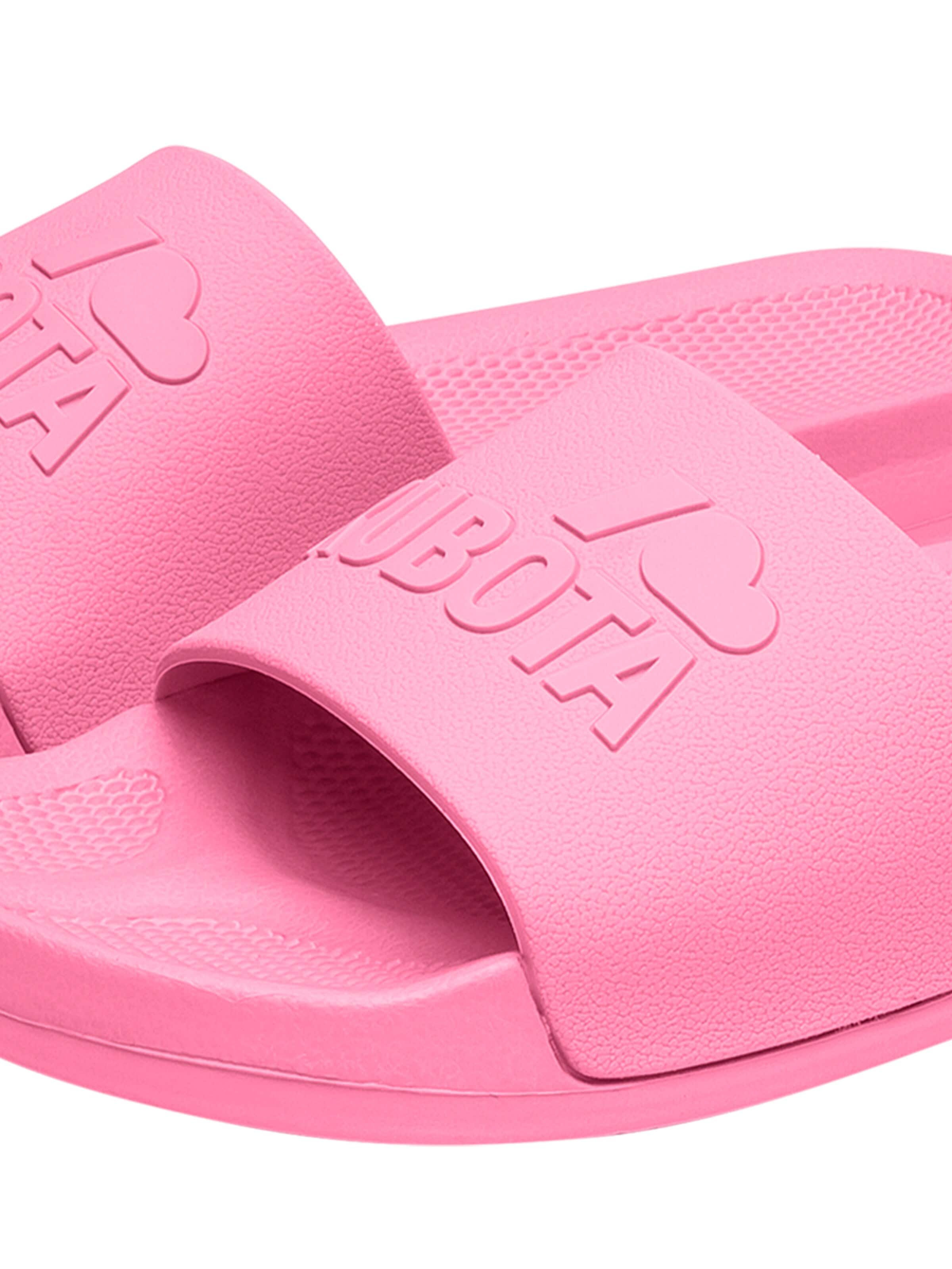 Kubota Strand-/badesko 'Kubota Women's Slip-On Light Green Basic Plain Pool Slides' i pink