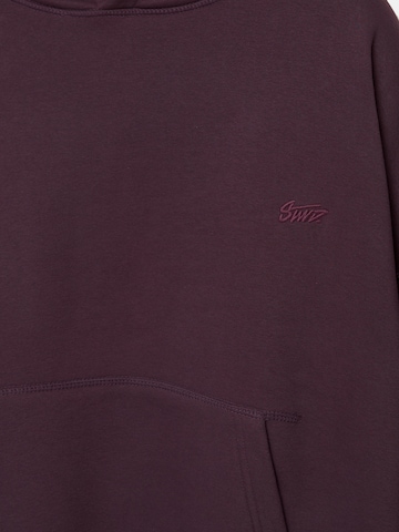 Pull&Bear Sweatshirt 'STWD' in Red