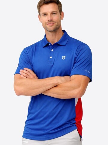 Cocain Underwear Regular fit Athletic Button Up Shirt 'Poloshirt' in Blue