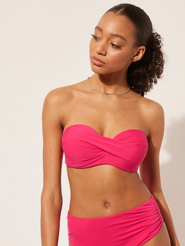 CALZEDONIA Bandeau Bikini Top in Pink