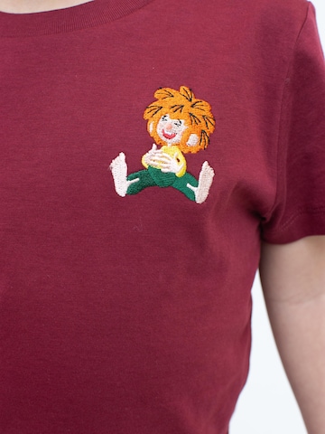 Bavarian Caps Shirt 'Pumuckl lacht' in Red