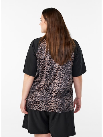 T-shirt fonctionnel 'Anicola' Active by Zizzi en marron