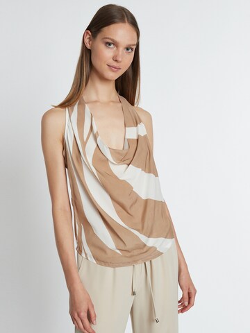 Ana Alcazar Top ' Rasty ' in Beige: front