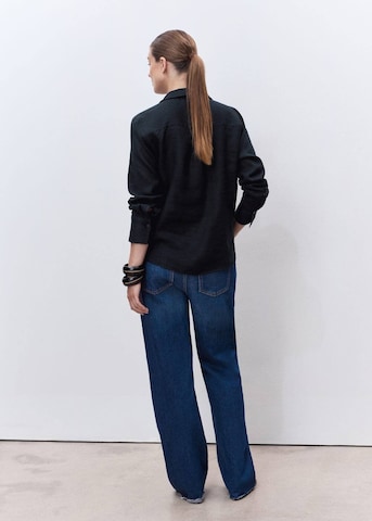 MANGO Wide Leg Jeans in Blau