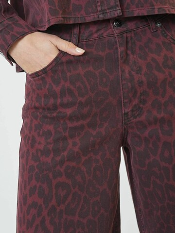 co'couture Regular Broek 'Leo' in Rood